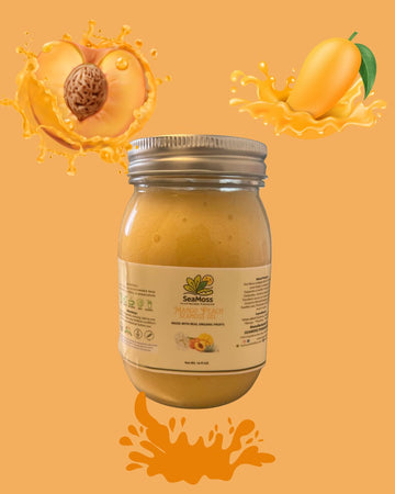 Organic Mango Peach Seamoss Gel