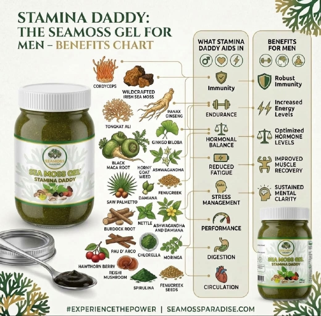 Organic Stamina Daddy Seamoss Gel for Men