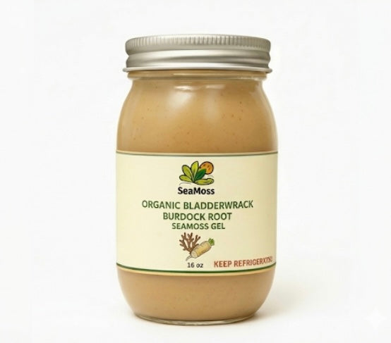 Organic Bladderwrack Burdock Root Seamoss Gel