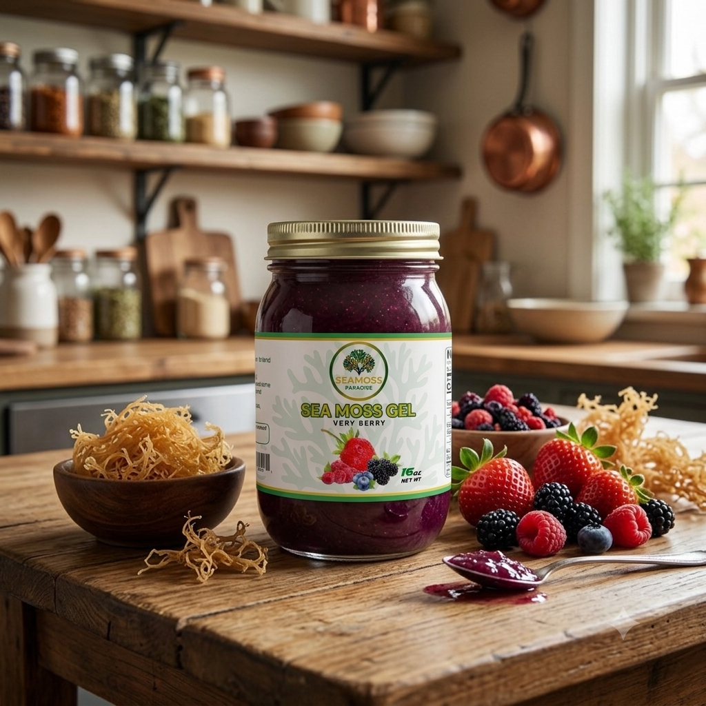 Organic Very Berry Seamoss Gel