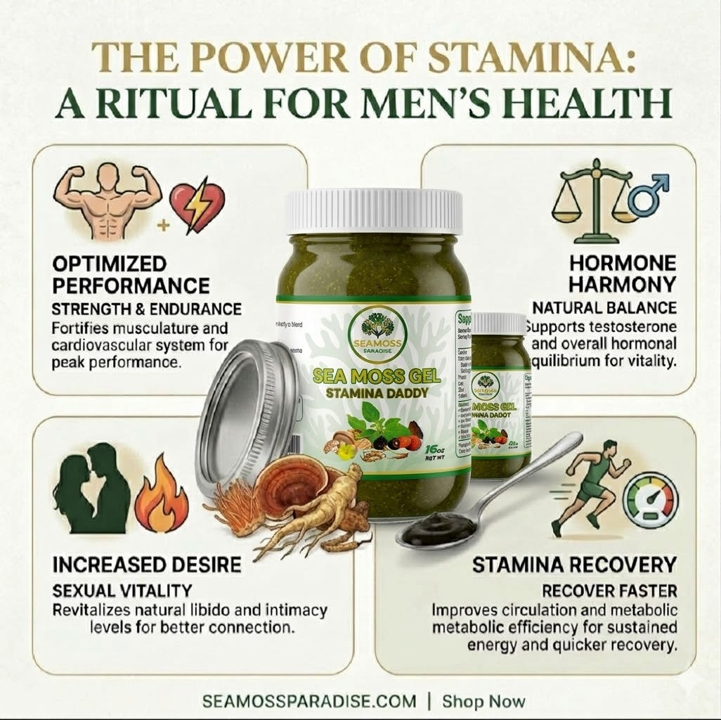 Organic Stamina Daddy Seamoss Gel for Men