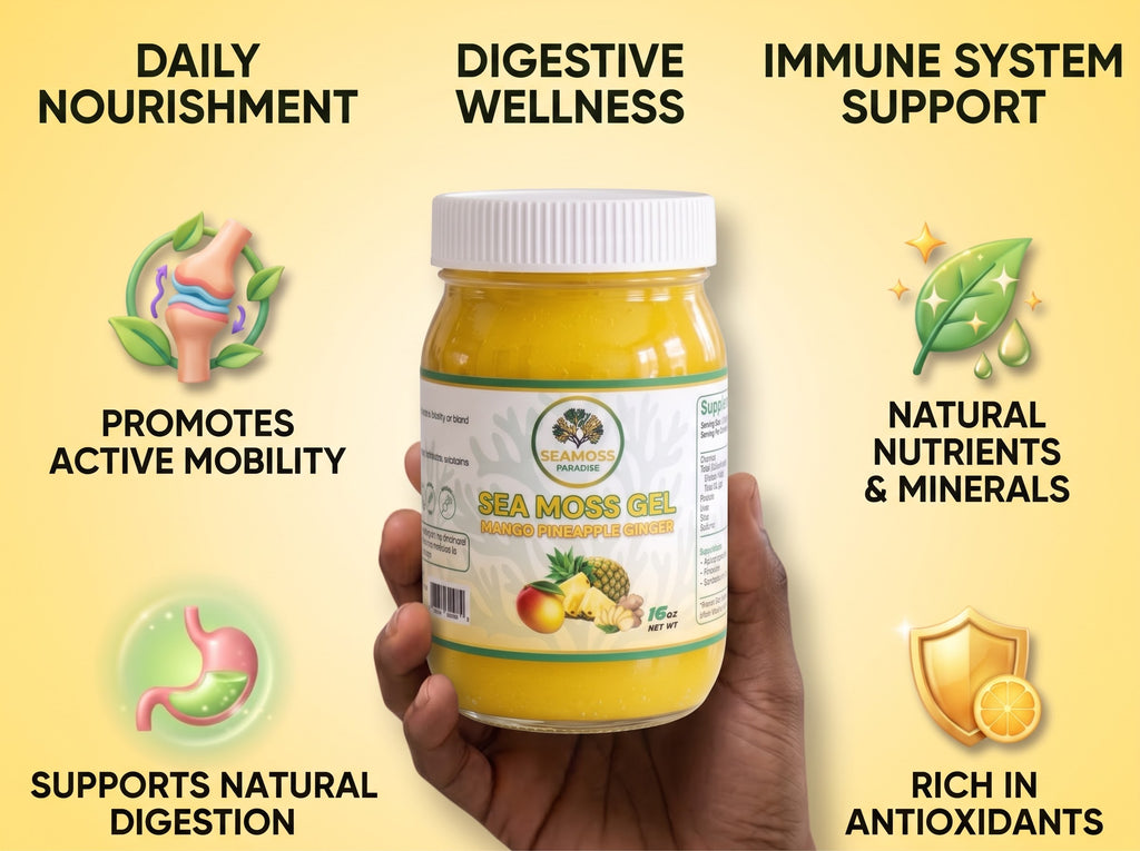Organic Mango Pineapple Ginger Seamoss Gel