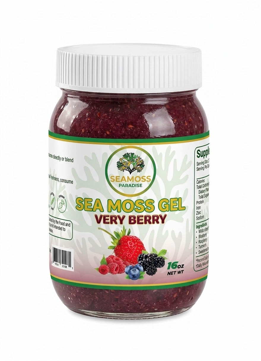 Organic Very Berry Seamoss Gel