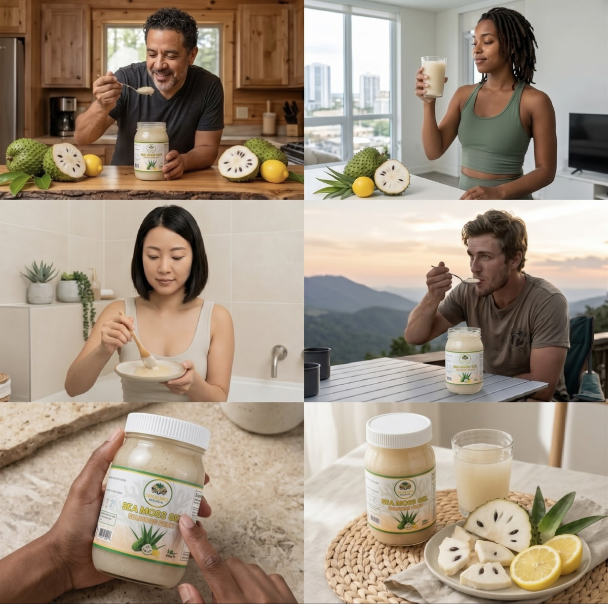 Soursop Fruit Seamoss Gel Tropical Wellness Blend