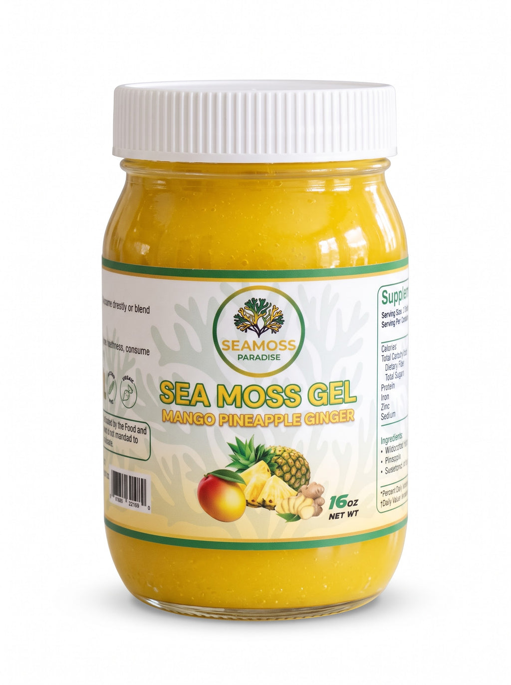 Organic Mango Pineapple Ginger Seamoss Gel