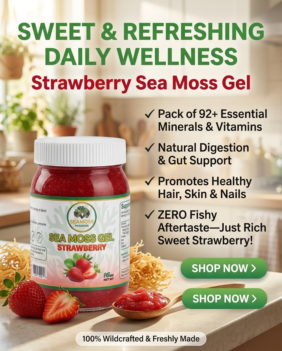 Organic Strawberry Seamoss Gel
