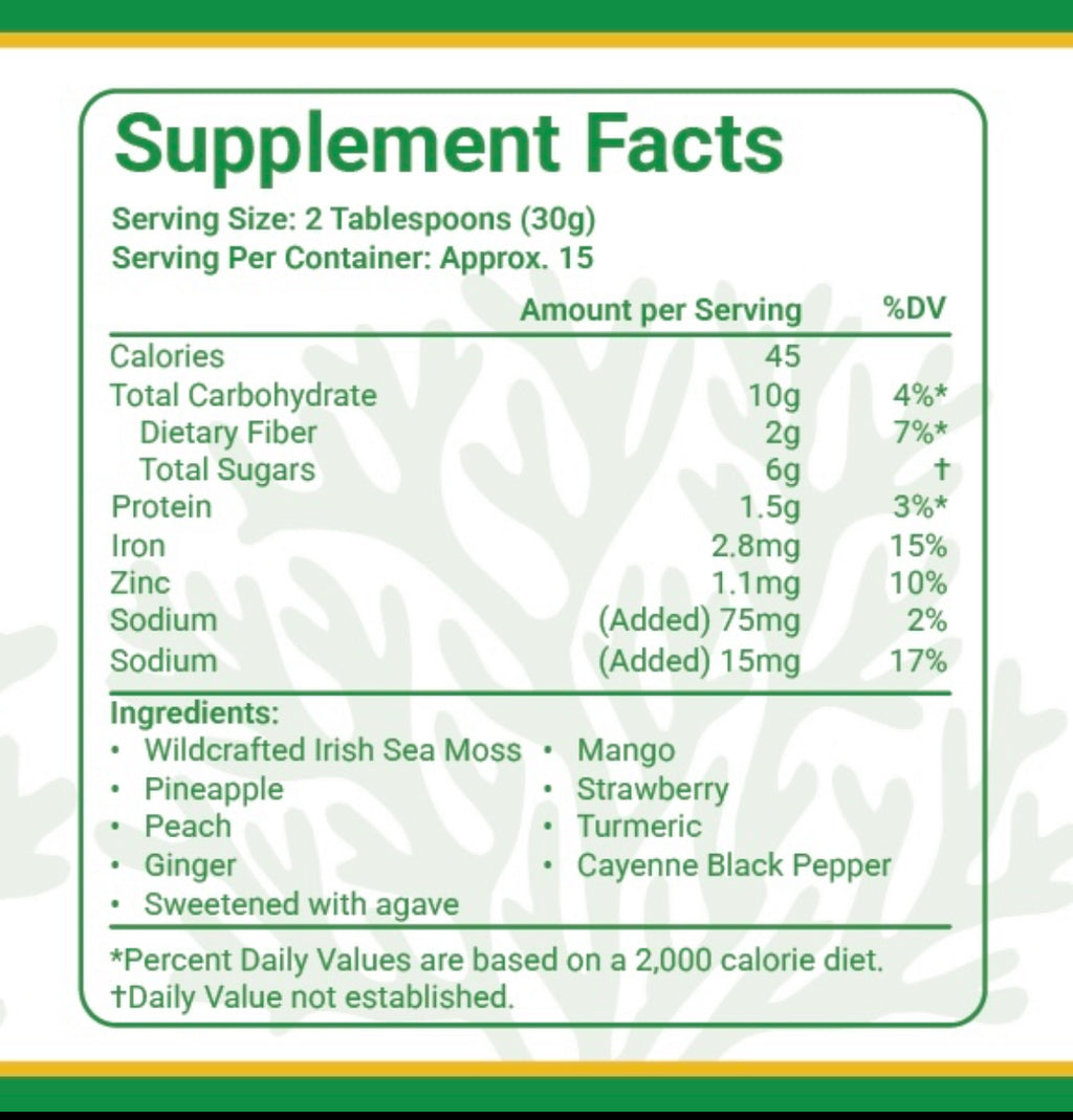 Tropical Spice Seamoss Mineral-Rich Wellness Blend