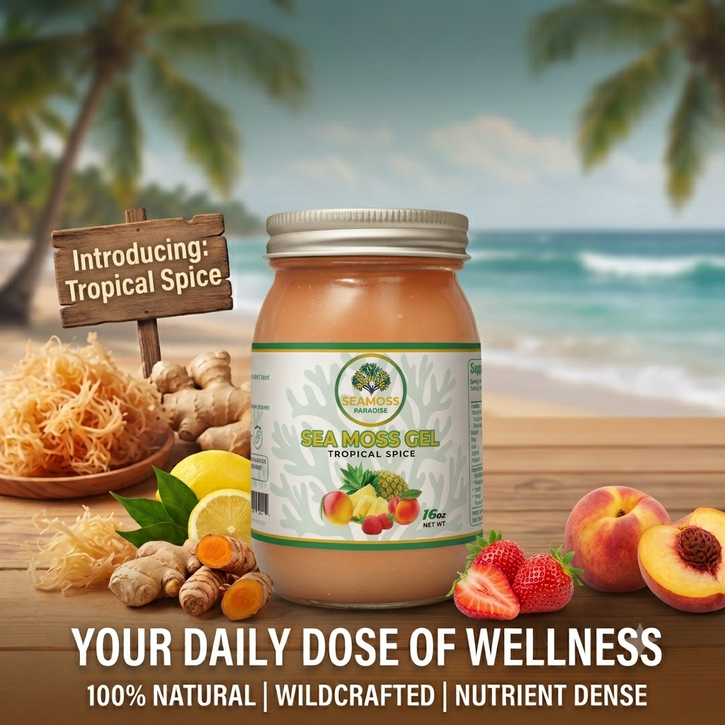 Tropical Spice Seamoss Mineral-Rich Wellness Blend