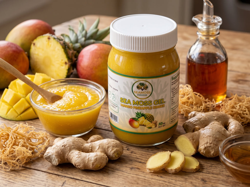 Organic Mango Pineapple Ginger Seamoss Gel