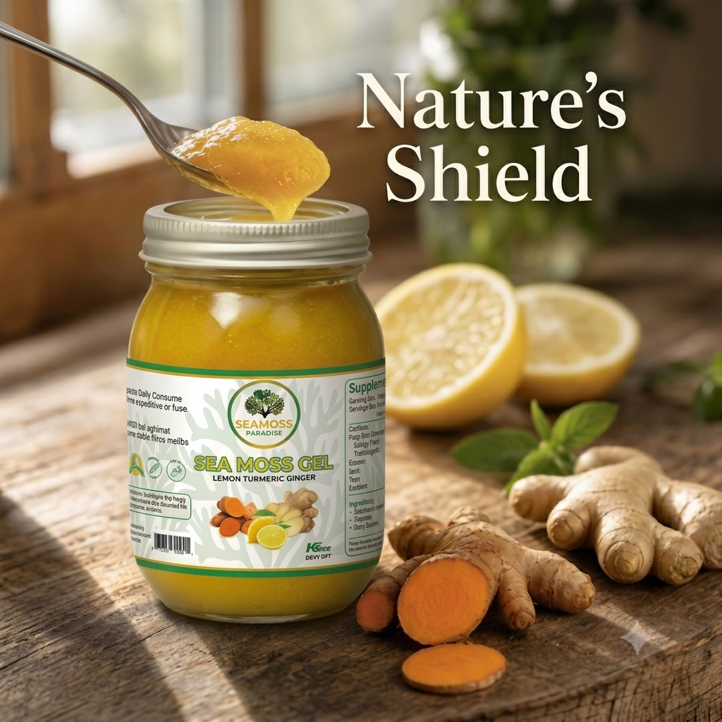 Immunity Booster - Organic Lemon Turmeric Ginger Seamoss Gel