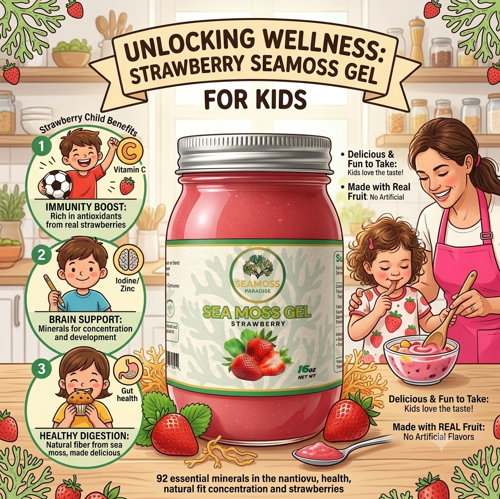 Organic Strawberry Seamoss Gel