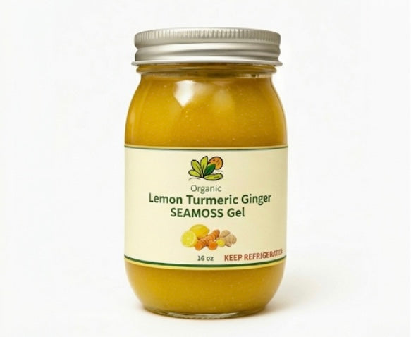 Organic Lemon Turmeric Ginger Seamoss Gel