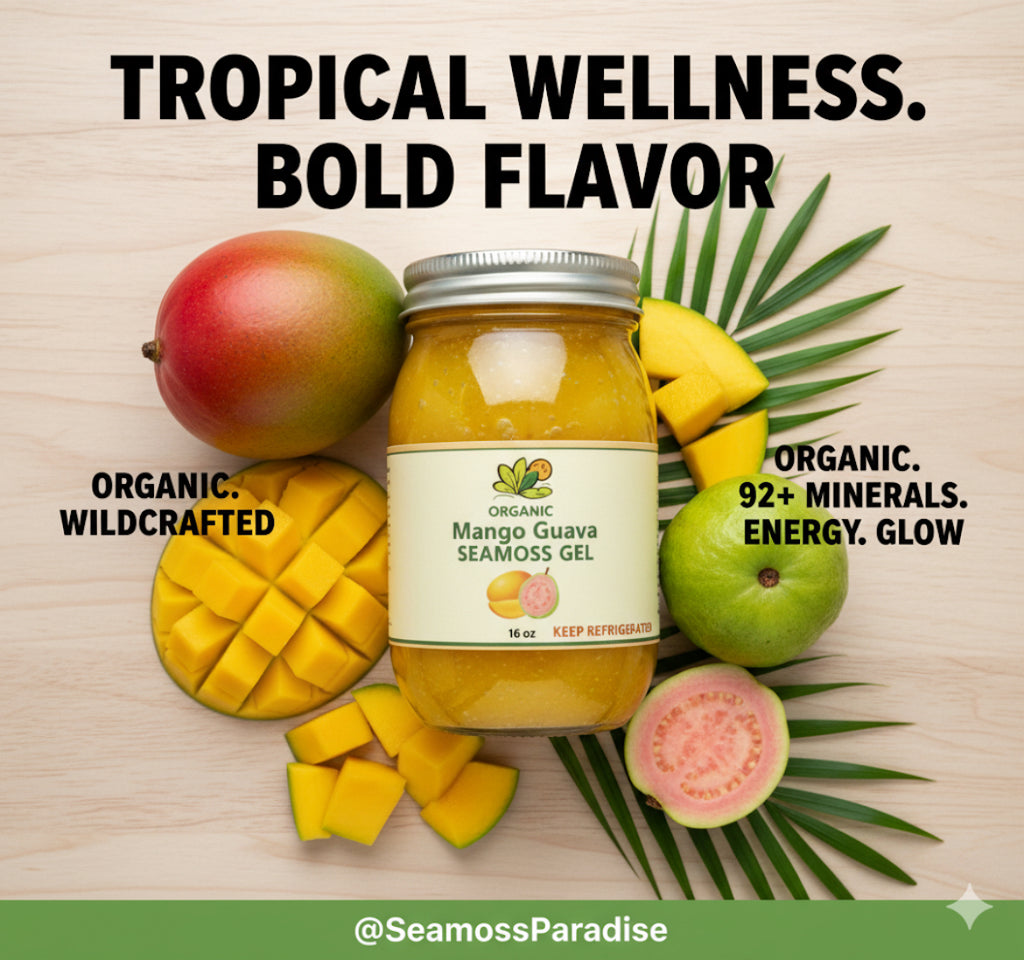 Organic Mango Guava Seamoss Gel