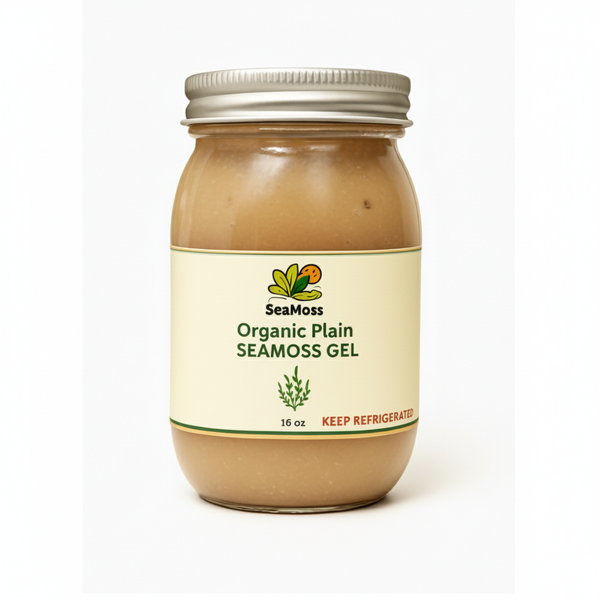 Organic Plain Seamoss Gel Natural Mineral-Rich Superfood – Seamoss