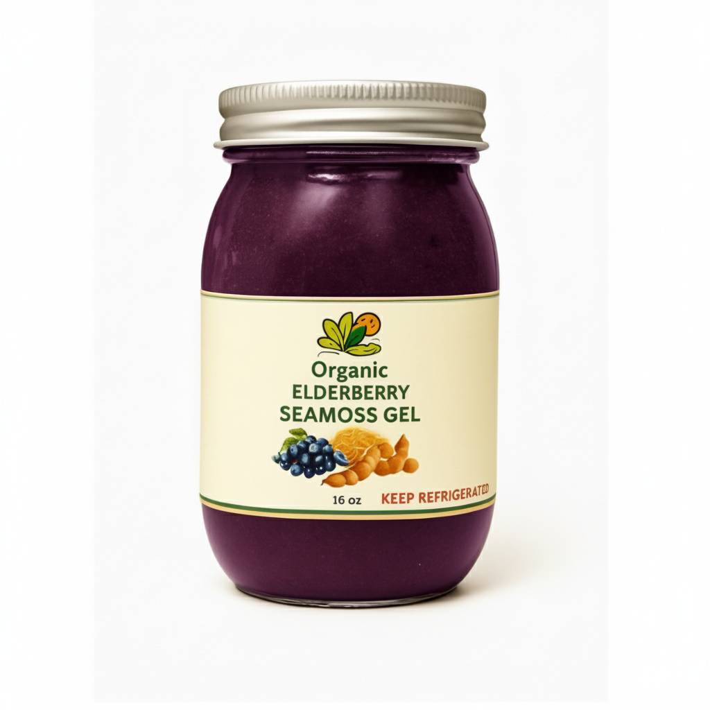 Organic Elderberry Seamoss Gel