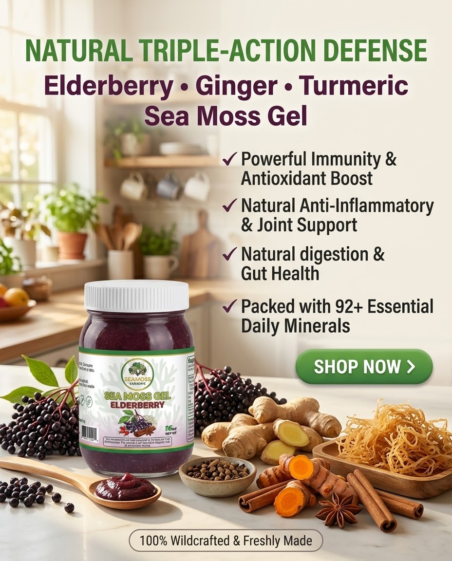 Organic Elderberry Seamoss Gel