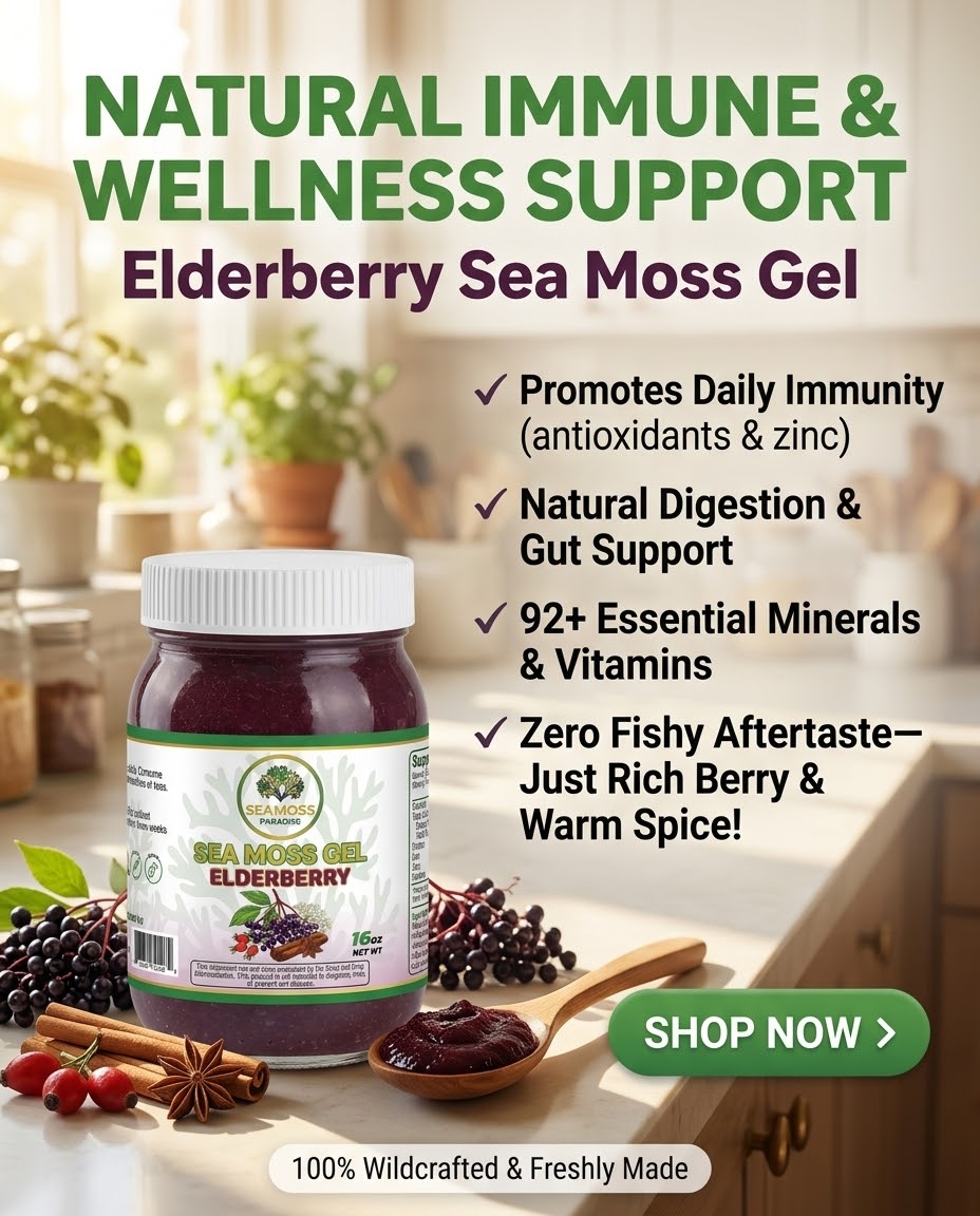 Organic Elderberry Seamoss Gel