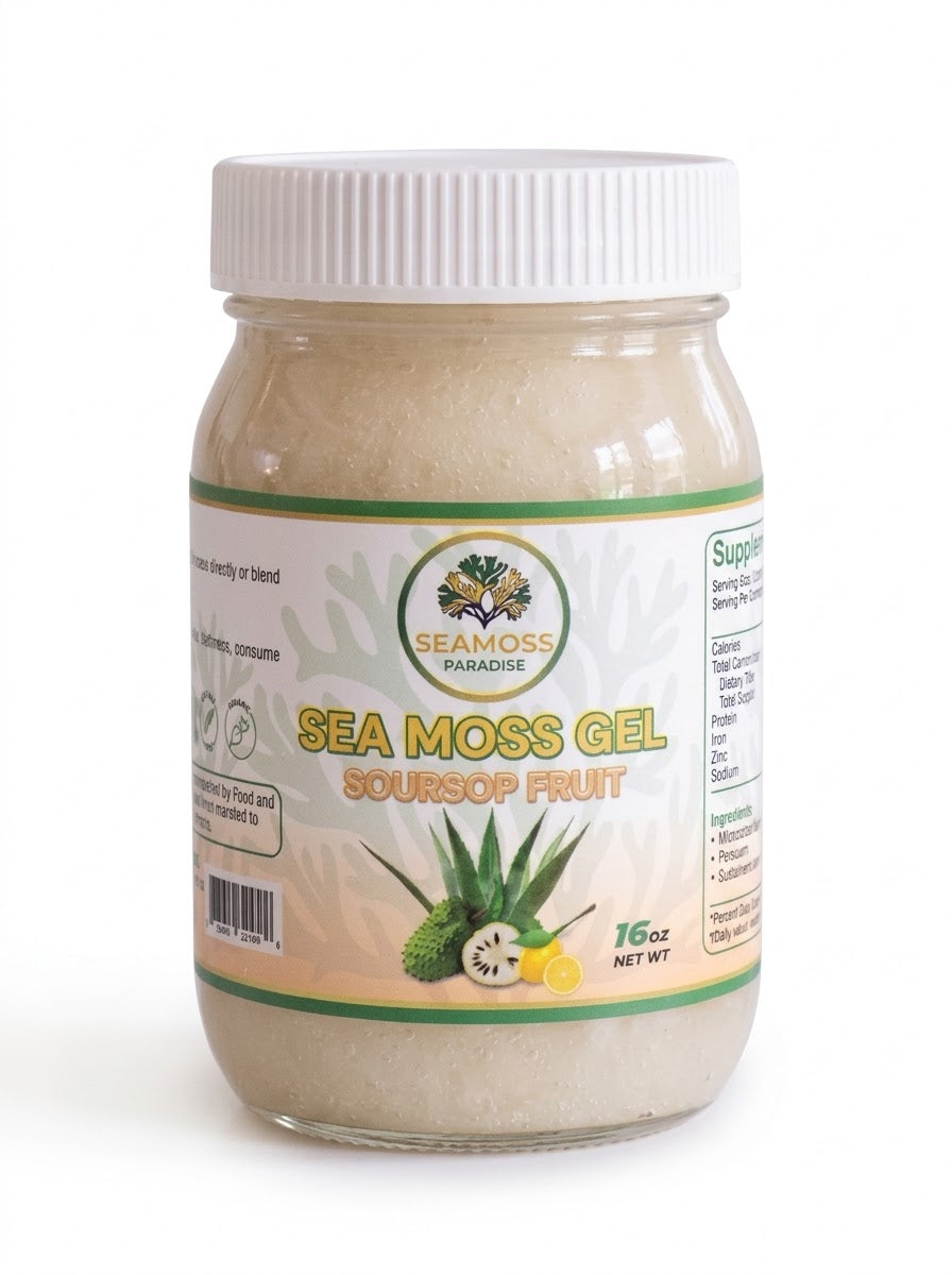 Soursop Fruit Seamoss Gel Tropical Wellness Blend