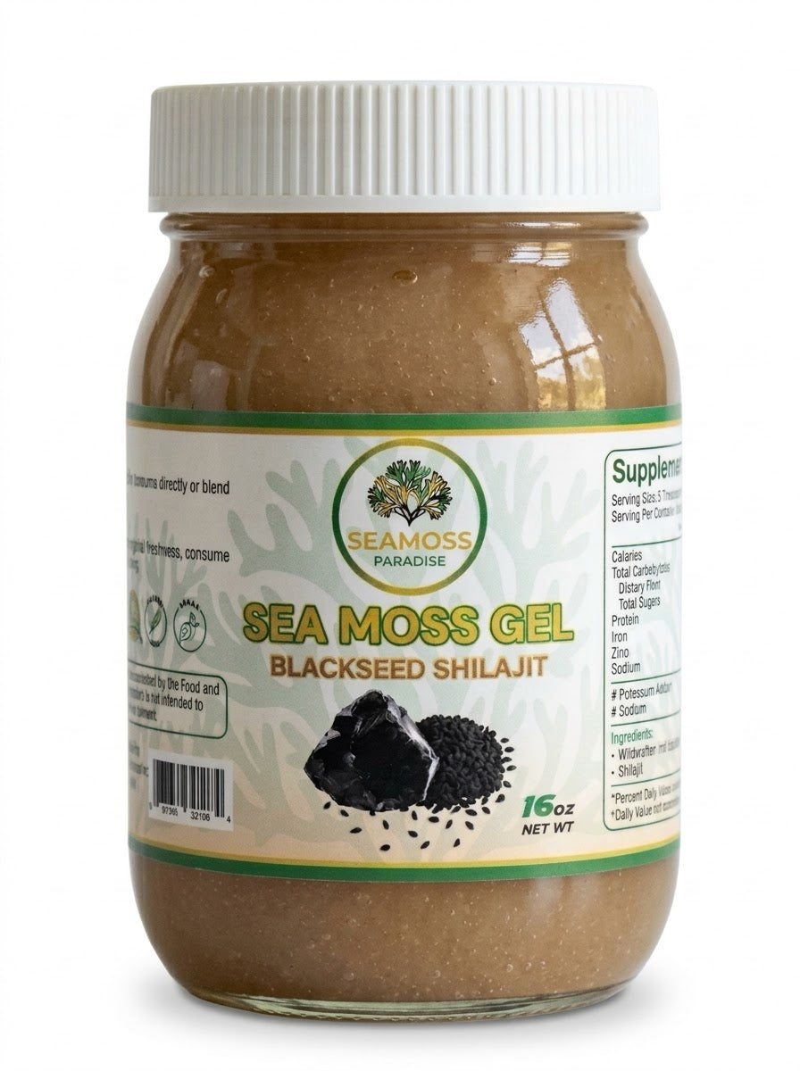Organic Blackseed Shilajit Seamoss Gel