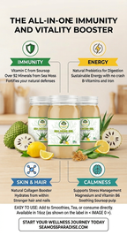 Soursop Fruit Seamoss Gel Tropical Wellness Blend