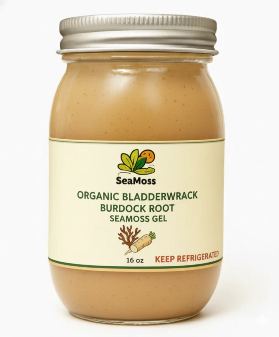 Organic Bladderwrack Burdock Root Seamoss Gel