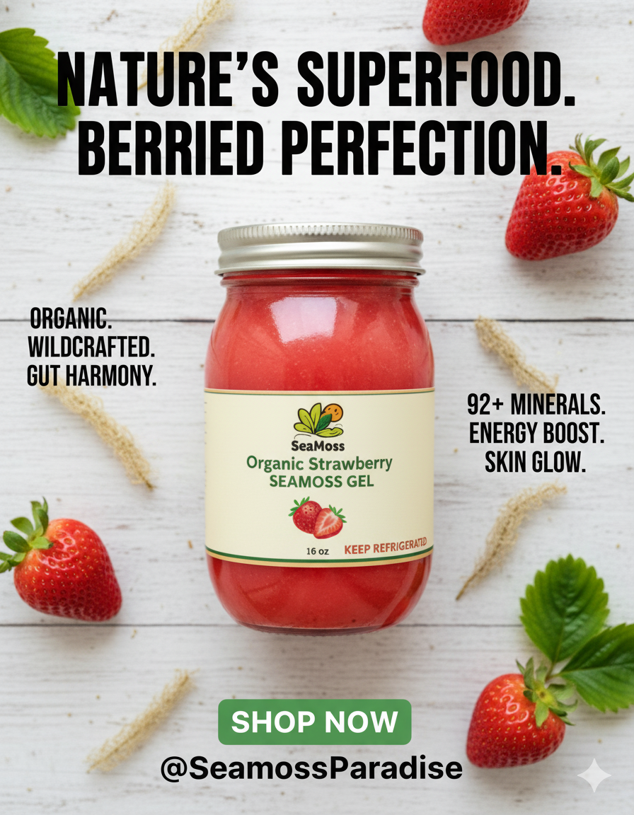 Organic Strawberry Seamoss Gel