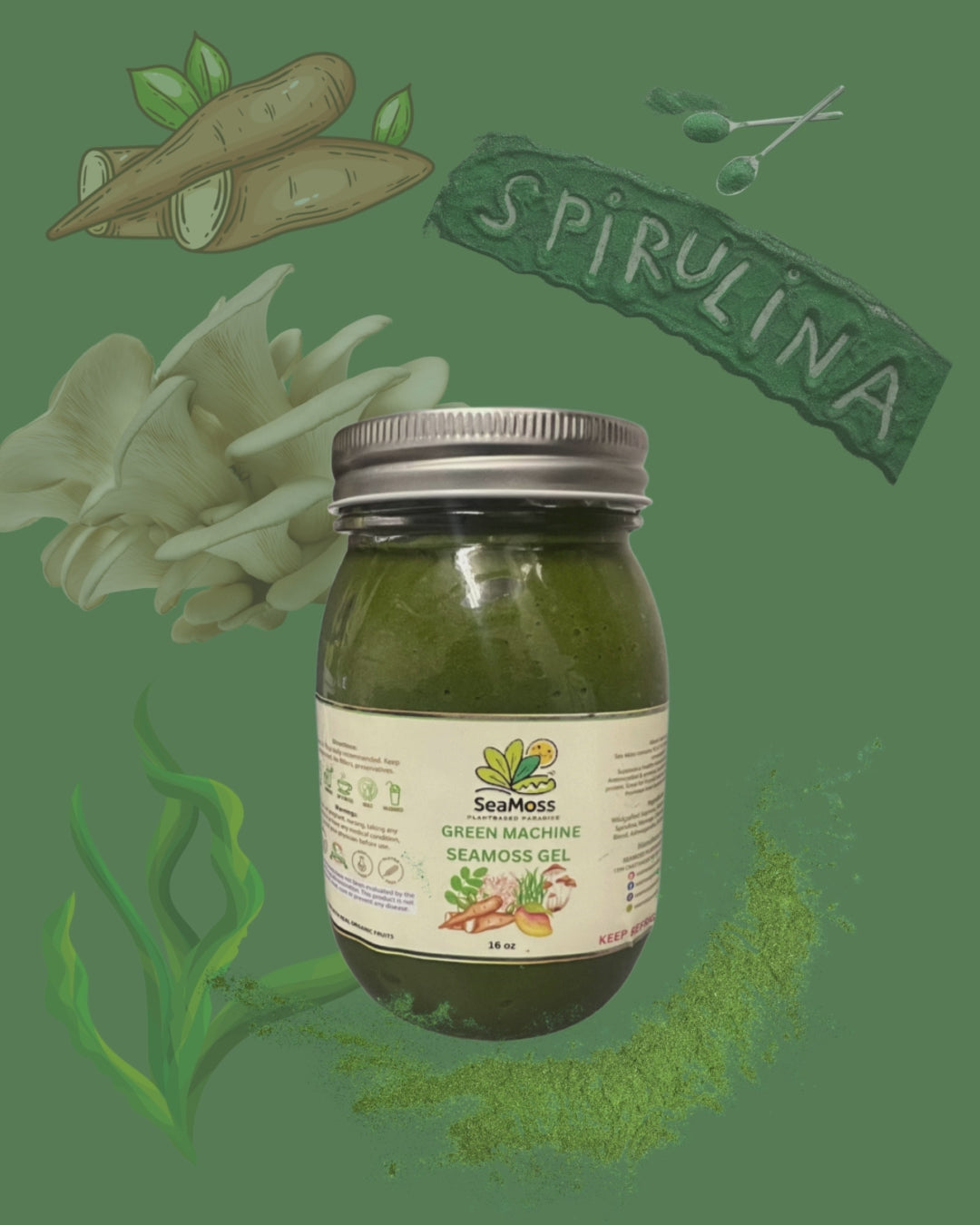 Superfood Infusion -Green Machine Seamoss Gel