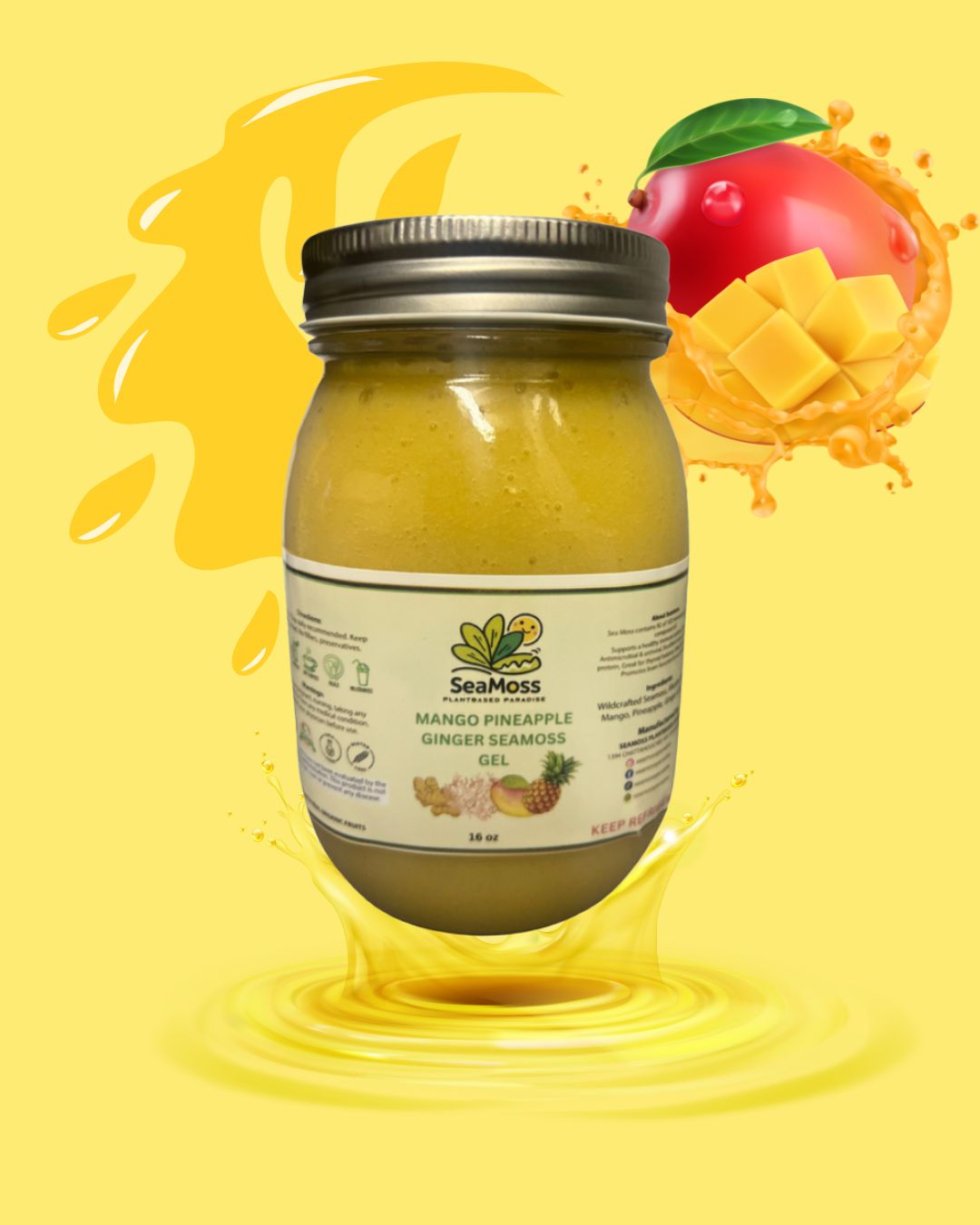 Organic  Mango Seamoss Gel